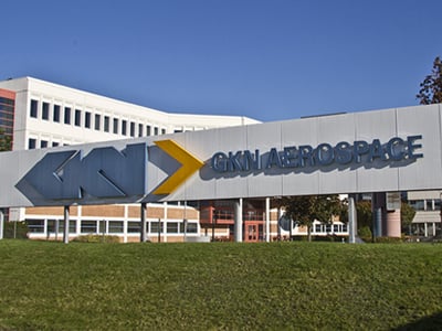 GKN Aerospace sign in front of building