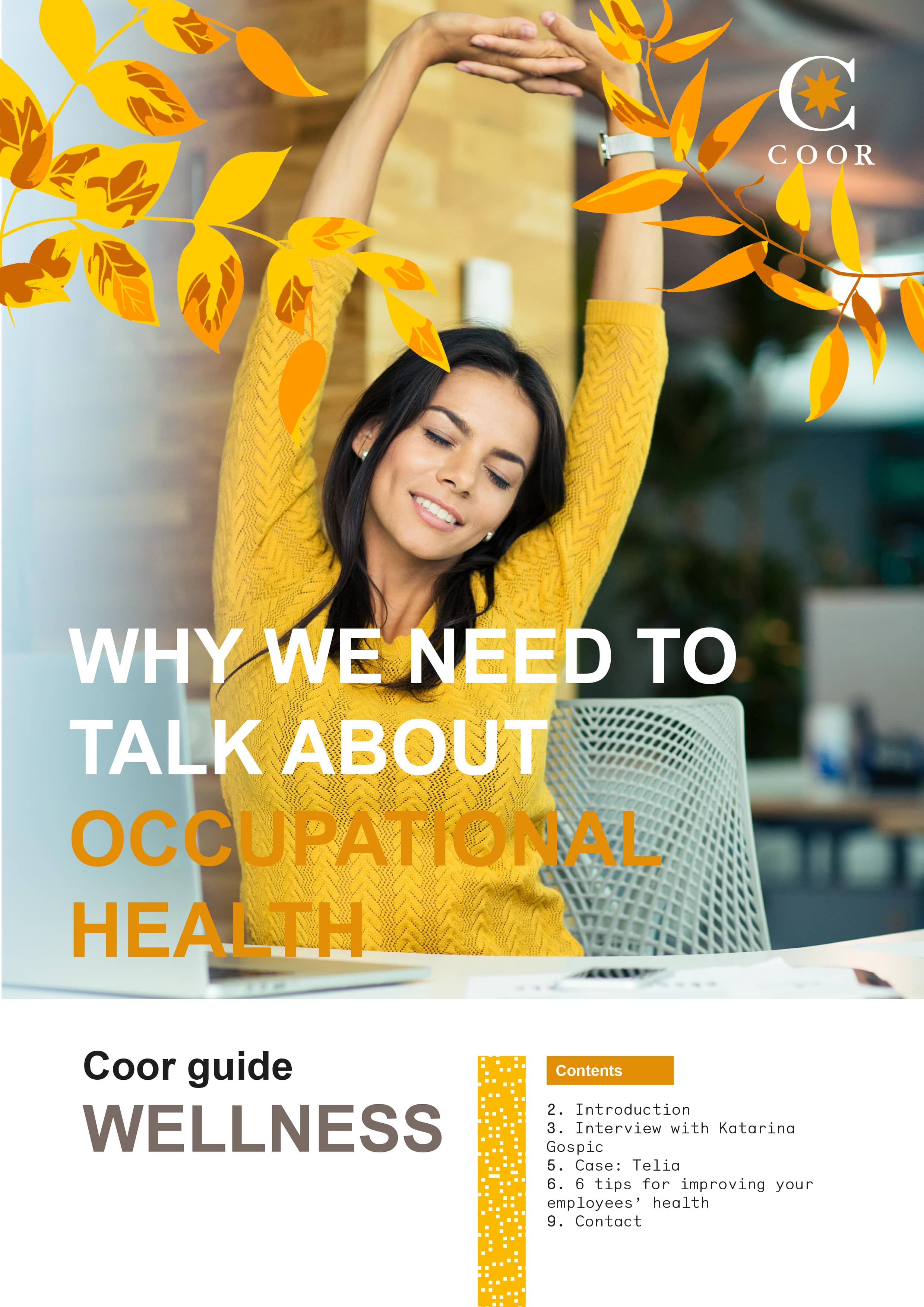 Wellness guide, text, chart | Coor