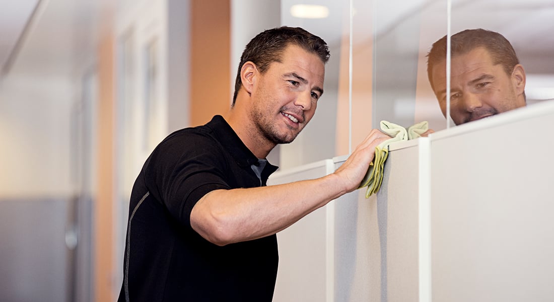 Office Cleaning Man Header | Coor